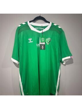 Hummel Green and White Men's Jersey Mens 2XL